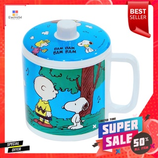 ถ้วยหู+ฝาเมลามีน 700ml SUPERWARE SNOOPY BAM BAMMELAMINE MUG+LID 700ml SUPERWARE SNOOPY BAM BAM