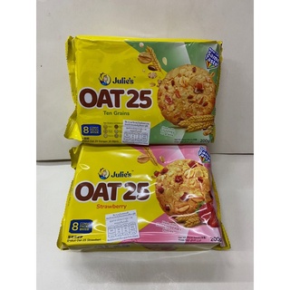 คุกกี้ข้าวโอ๊ตจูลี่ข้าวโอ๊ต 10 ชนิด OAT25 มี 3 รสค่า💕 Original เปลี่ยนห่อเป็นสีเหลืองด้านบนนะคะ✨ (200กรัมจ้าา)