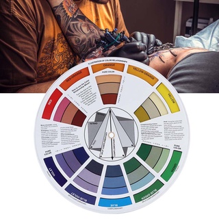 Tattoo Ink Color Wheel  สีล้อหลากสี 5.5 นิ้วสําหรับงานศิลปะสไตล์ธุรกิจ
