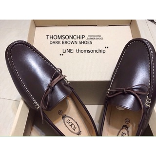 รองเท้าหนังสีน้ำตาลเข้ม Leather Dark Brown Shoes