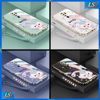 เคส OPPO A9 2020 เคส OPPO A5 2020 A54 A53 A5S A7 A12 A31 A3S A12E A1K A15 A15S A96 A76 F9 A33 เคสโทรศัพท์มือถือ ลายกระต่าย StellaLou TZ