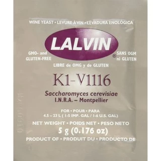 ยีสต์หมักไวน์ ทำไวน์ LALVIN 71B/ 71B-1122 EC-1118 K1V-1116