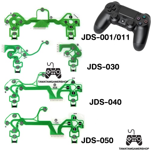 แผ่นปริ้นPS4 แผงวงจรPS4 มีทุกGEN1 GEN2 แผงฟิล์มเขียว ซ่อมจอยPS4 จอยรวน กดปุ่มไม่ได้ อะไหล่ซ่อมจอยPS4