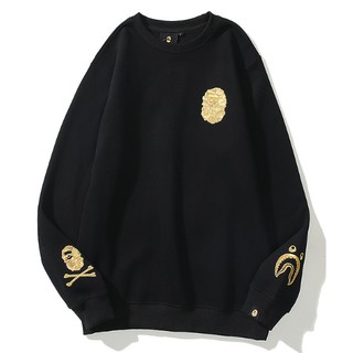 ใหม่ BAPE A Bathing Ape เสื้อกันหนาวลําลอง คอกลม ลายพราง สําหรับผู้ชาย ผู้หญิง เล่นสเก็ตบอร์ด SS1