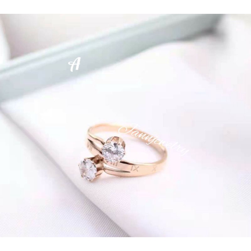 Jannjewelry แหวนแฟชั่นไทเทเนียม JAN-10