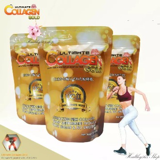 Ultimate Collagen Gold คอลลาเจนไตร-เปปไทด์ญี่ปุ่น ผสาน Undenatured Collagen Type 2 (USA.) 50กรัม 3 ซ