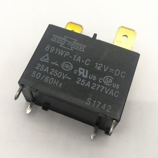 Relay 891WP-1A-C รีเลย์ 12VDC 25A  ใช้ในแผงวงจรแอร์บ้าน รีเรย์เครื่องปรับอากาศ