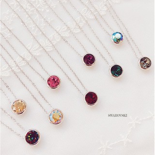 &gt;Name :สร้อยคอจี้คริสตัลSWAROVSKI สไตล์เกาหลี ( made in Korea )18N765