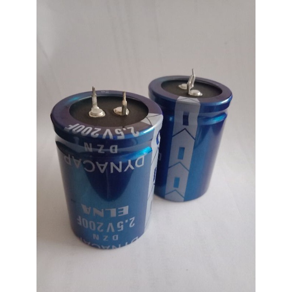 200F 2.7V(200ล้านไมโคร)ซุปเปอร์คาปาซิเตอร์ ELNAสีฟ้า35x50mm (แพ็ค1ตัว)DYNACAP 200F แท้-ใหม่แกะกล่อง 