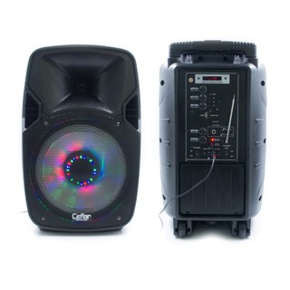 ลำโพงช่วยสอน พร้อมไมค์ลอย Ceflar M-1010 (2,500W) 10" SubWoofer Wireless Microphone