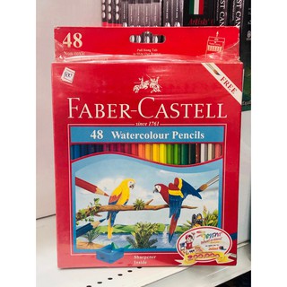 Faber-Castell ดินสอสีไม้ระบายน้ำ 48 สี กล่องกระดาษ