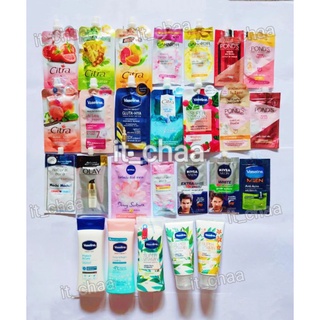 ซิตร้า วาสลีน ,Ponds ,Citra ,Vaseline ,Olay ,Nivea , Garnier โลชั่นบำรุงผิวกาย(35,30 มล.ซอง)