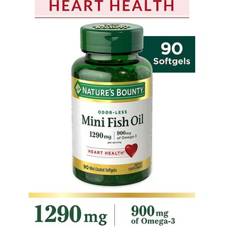 Natures Bounty, Mini Fish Oil, 1,290 mg, 90 Mini Coated Softgels