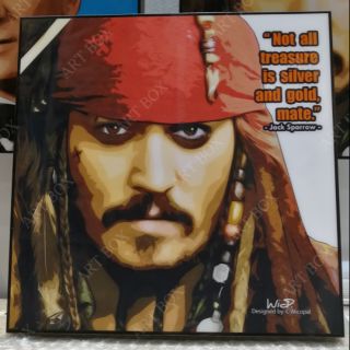 Jonny Depps Jack Sparrow home decor รูปแต่งบ้าน รูปตกแต่งผนัง รูปภาพ ของแต่งบ้าน ของแต่งห้อง ของแต่งคอนโดแต่งร้าน รูปวาด