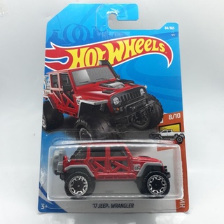 รถเหล็ก Hotwheels 17 JEEP WRANGLER สีแดง (ib22)