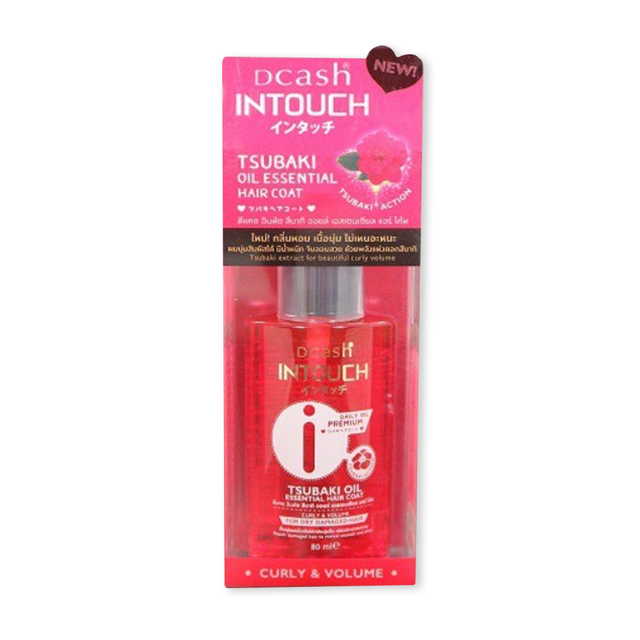 Dcash intouch tsubaki oil essential leave on 20 มล ลีฟ ออน สูตรผสมสารสกัดจากดอกสึบากิ กลิ่นหอม (ขวดแ