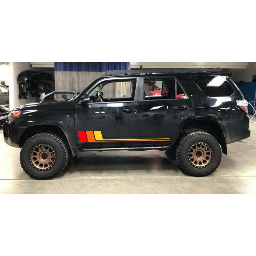 X2 Retro Decal Stripes สําหรับ Toyota 4Runner รุ่นที่ 5