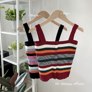 Dressyy ♡ Stripes Top เสื้อสายเดี่ยวลายทาง ผ้านิ่มใส่สบาย