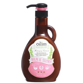 OILIM  ทรีทเมนต์ผม ออยลิม ฮีลลิ่ง ออยล์ ทรีทเมนต์ สูตรน้ำมันอัลมอนด์ และน้ำมันอาร์แกน ขนาด 500 มิลลิลิตร / OILIM Healing