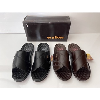 รองเท้าหนังแท้ Walker no.3310 แบบสวม  พื้นยางดิบ ทนทาน