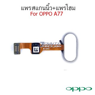 แพรปุ่มโฮม Oppo A77 / R9spro / R9s plus  ปุ่มโฮม Oppo A77 R9spro R9splus สแกนนิ้ว Oppo A77 R9spro R9splus คุณภาพดี