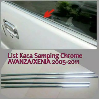 กระจกมองข้าง แบบเหล็กสเตนเลส สําหรับหน้าต่างรถยนต์ Avanza Xenia Old New VVti 2004 To 2011