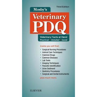 Mosbys Veterinary PDQ: ข้อเท็จจริงทางสัตวแพทย์ มือ 3E 9780323510233