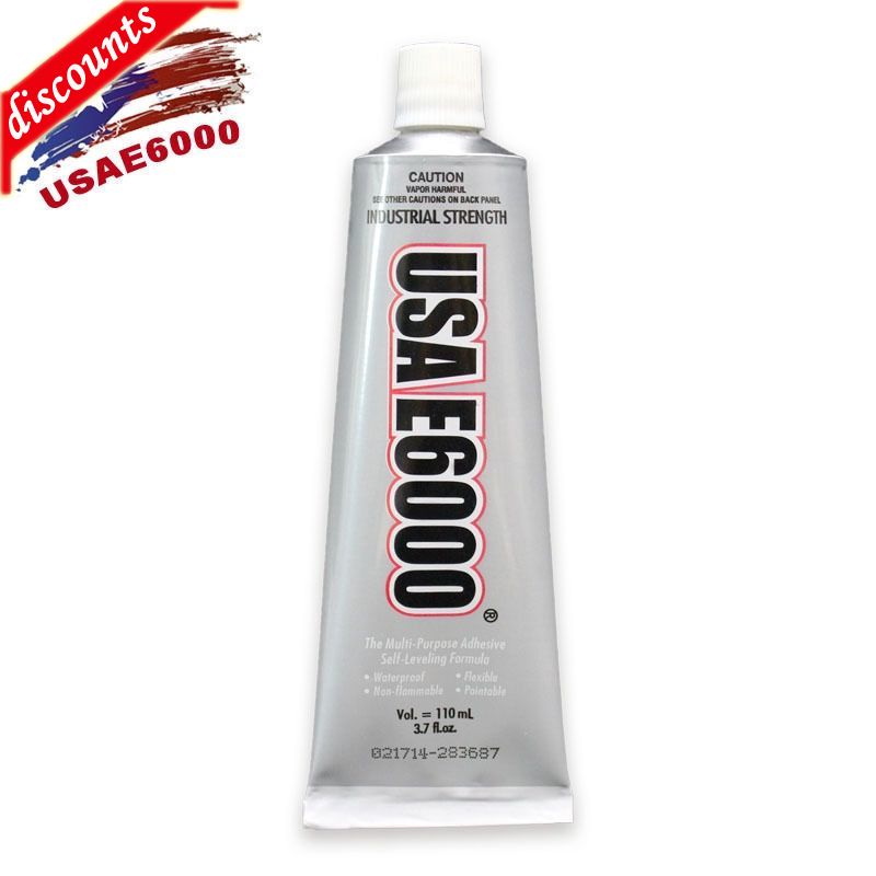 Ctock USA E6000 กาวเหมาะสําหรับหนังพลาสติกอะคริลิคโลหะพันธะ