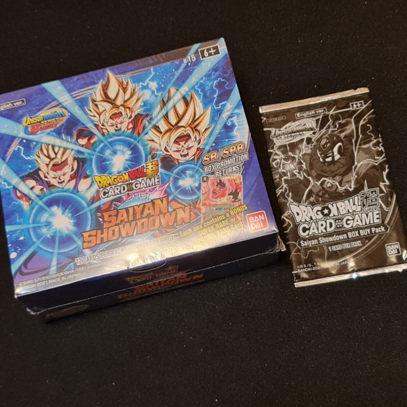 DRAGON BALL SUPER CARD GAME Unison Warrior Series Saiyan Showdown [DBS-B15] Free Box Buy Pack. การ์ดดราก้อนบอลแท้