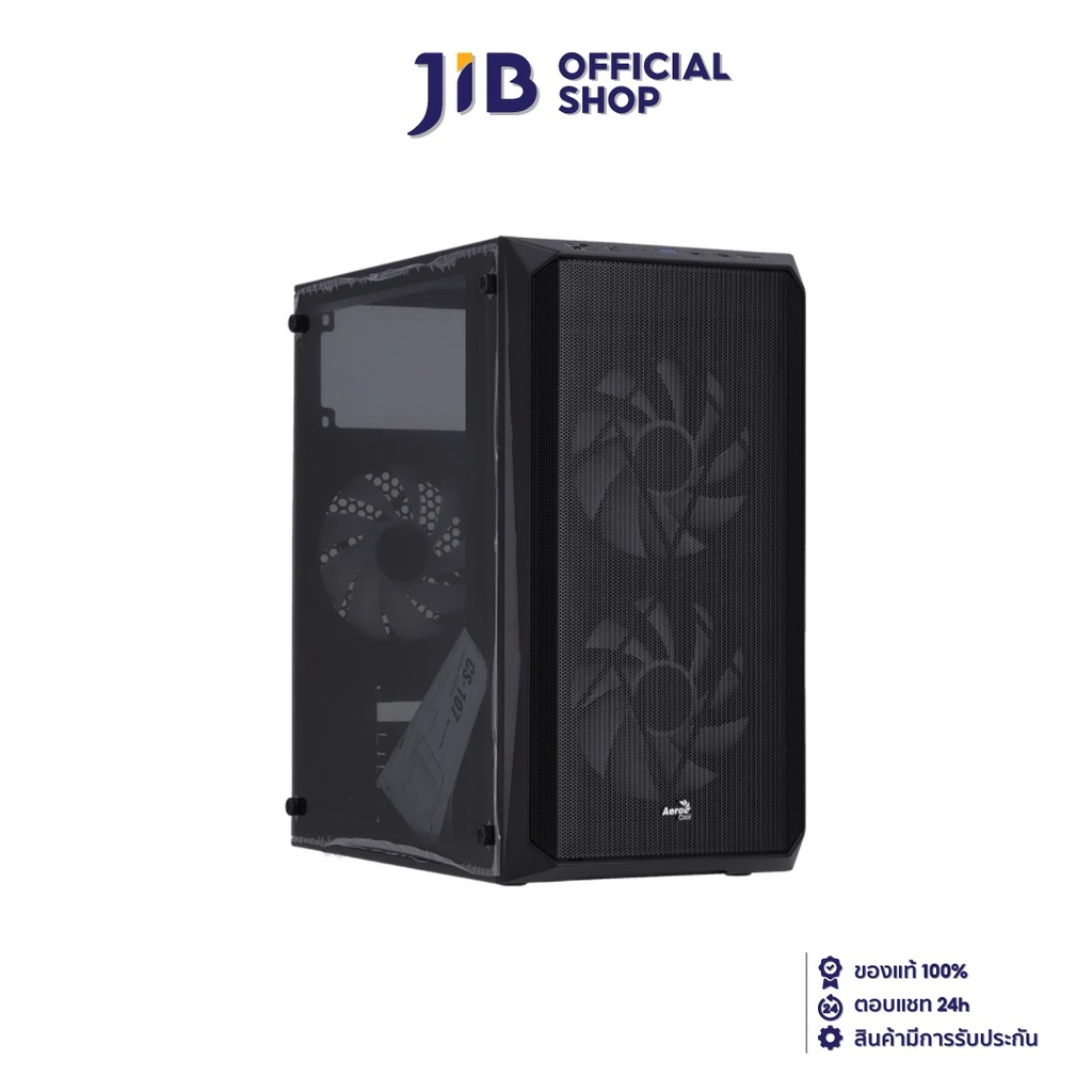 CASE AEROCOOL CS-111 Mini-Tower BLACK / WHITE  (MICRO-ATX) เคสมินิมอล