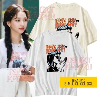 เสื้อยืด ลาย Karina aespa love me korea สําหรับผู้หญิง