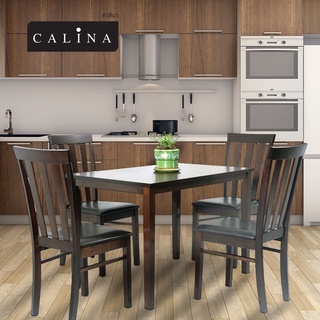 ชุดโต๊ะอาหารไม้ 4 ที่นั่ง KASSA รุ่น Aron 4P 11070S-4037P-4 ขนาด 110 x 70 ซม.