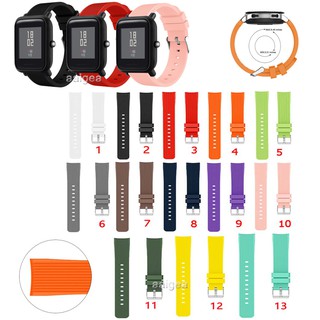 สายรัดสายซิลิโคนสำหรับ Huami Amazfit Bip 3 Pro Lite S U Pop/ GTS 2e GTS2 mini GTS3 GTS4 /GTR 42mm