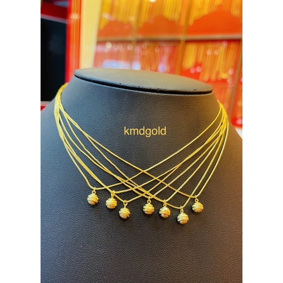 KMDGold สร้อยคอทองแท้96.5% ครึ่งสลึง จี้ในตัว สินค้าขายได้จำนำได้ พร้อมใบรับประกันสินค้า ราคา ถูกที่สุด ดีลบีเคเค แกลเลอรีภาพที่ 6