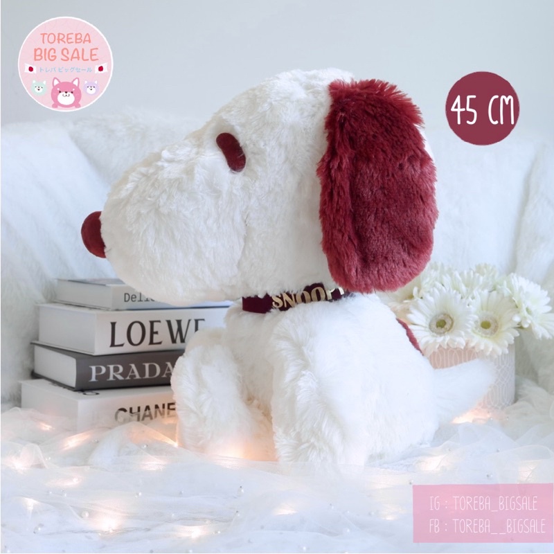 🇯🇵พร้อมส่ง🇯🇵ตุ๊กตาสนูปปี้ Snoopy ตัวใหญ่ 45 CM จาก Toreba