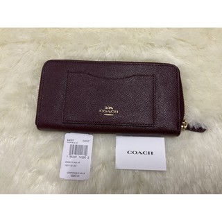 sale กระเป๋าตัง coach แท้ 💯% COACH 54007 ACCORDION ZIP WALLET