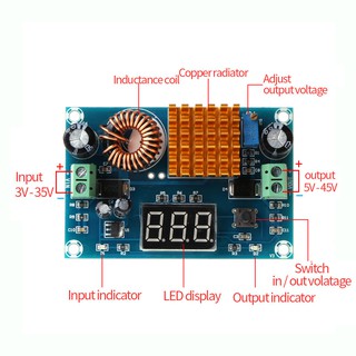 Dc - Dc Step Up Converter โมดูลเพาเวอร์ซัพพลาย 3-35 V To 5 V - 45 V