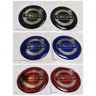 สติ๊กเกอร์กลมเทเรซิ่นนูนอย่างดี LOGO VOLVO LOGO sticker แต่งรถ ติดรถ โลโก้ วอลโว่ ติดดุมล้อ ดุมล้อ กลม ติดพวงมาลัย