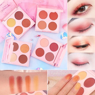 อายแชโดว์ 4 สี WODWOD W719 Custom C-bit eye makeup colour eyeshadow สีสวย เนื้อละมุน กันน้ำ ติดทน