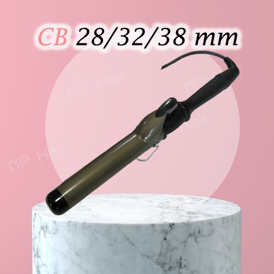 รุ่นใหม่ มีจอ เครื่องม้วนผม CB Professional Hair สายหมุนได้ 360 ํ แกนกลม รุ่นปุ่มใหญ่ ลอนผม ลอนมาม่า