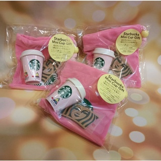 Starbucks JAPAN Christmas 2021 Mini Cup Gift JAPAN PinkSet (ไม่มี free drink ticket) พร้อมส่ง!!!!