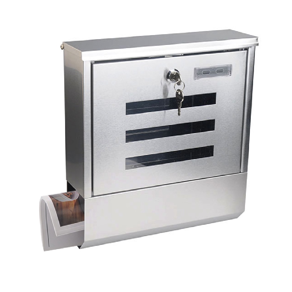 ตู้จดหมาย ตู้จดหมายสแตนเลส รุ่น MB51 (30 x 8.5 x 33 cm) Mountain Mailbox ตู้ไปรษณีย์ ตู้รับจดหมาย