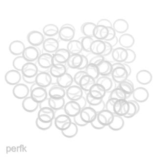 100pcs Nylon Bra Lingerie Strap Clip Slider O Ring Buckle Bikini Fasteners 6mm