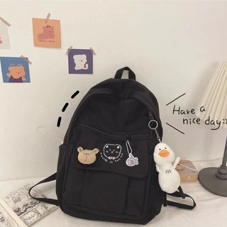 HA13 กระเป๋าเป้ผู้หญิง กระเป๋านักเรียน Japanese College Fengsen College Student Female Simple Backpack