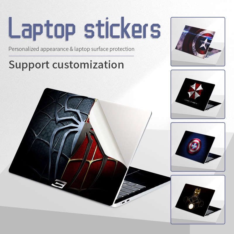 สินค้าใหม่ Marvel สติกเกอร์ Superhero ผิวคอมพิวเตอร์แล็ปท็อปสติกเกอร์คอมพิวเตอร์สวมใส่กันน้ําแล็ปท็อปแล็ปท็อปตกแต่ง