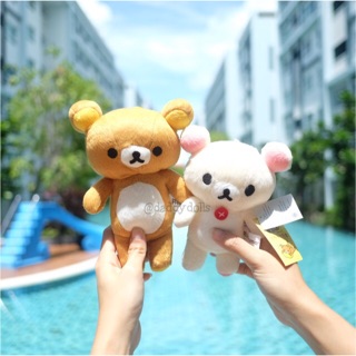 ตุ๊กตา Rilakkuma คุมะ 18cm &amp; Korilakkuma โคริลัคคุมะ 16cm จุ๊บกระจก ริลัคคุมะ