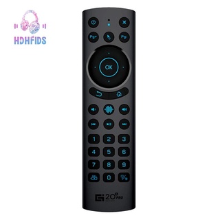 G20BTS Plus 2.4G BT5.0 Backlit Smart Voice Air Mouse Gyroscope IR Learning Wireless Remote Control for Android TV BOX