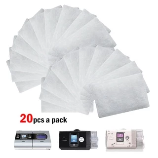 20แผ่น hepa Filter แผ่นกรองสำหรับเครื่อง CPAP ResMed ตัวกรองอเนกประสงค์ สำหรับ AirSense AirCurve 10