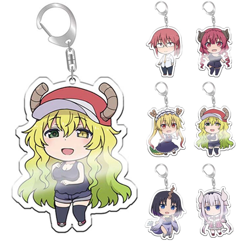 พวงกุญแจอะคริลิค รูปการ์ตูนอนิเมะ Kobayashi San Chi No Maid Dragon Miss Kobayashi's Dragon Maid Kann