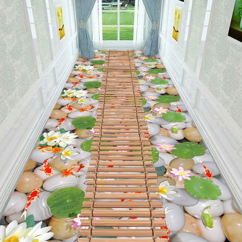 พรมปูพื้น ลายหิน 3D